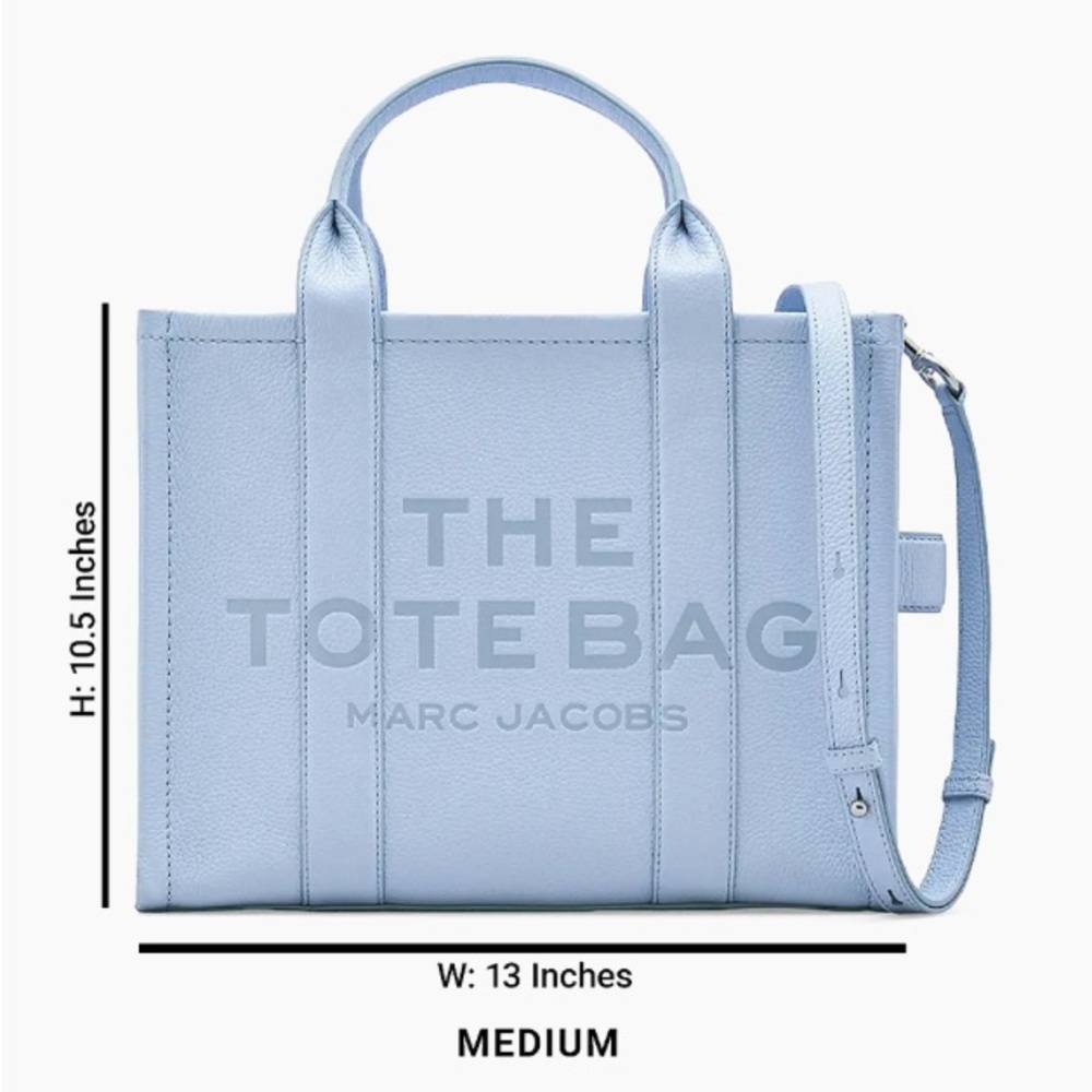 Marc Jacobs The Leather Medium Tote Bag - Picture 5 of 9
